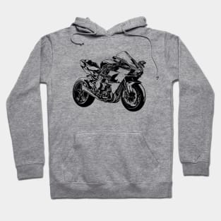 H2R Bike Sketch Art Hoodie